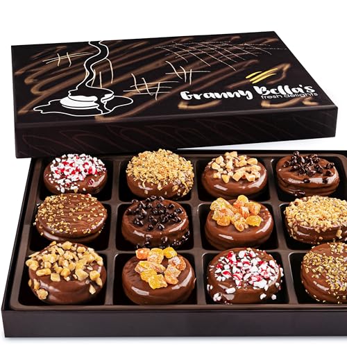 Christmas Chocolate Gift Baskets, Holiday Gourmet Covered Cookies, Prime Candy Box Ideas, Milk Chocolates Gifts Mens Cookie Basket, Family Food Delivery, For All Mom Women Men Families Couples Adults