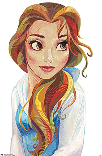 Trends International Disney Beauty And The Beast - Belle - Stylized Wall Poster, 22.375' x 34', Unframed Version