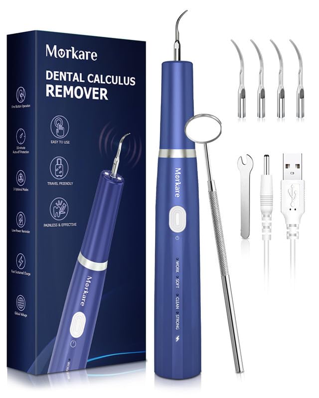 Plaque Remover for Teeth, Tartar Remover for Teeth 3 Modes and 4 Heads, Teeth Cleaner for Home