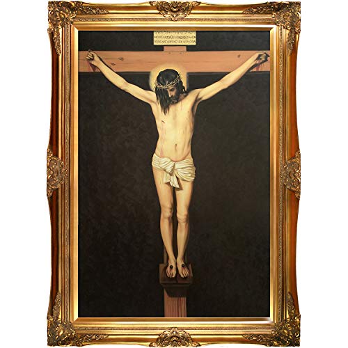 overstockArt Christ on The Cross Framed Oil Reproduction of an Original Painting by Diego Velazquez