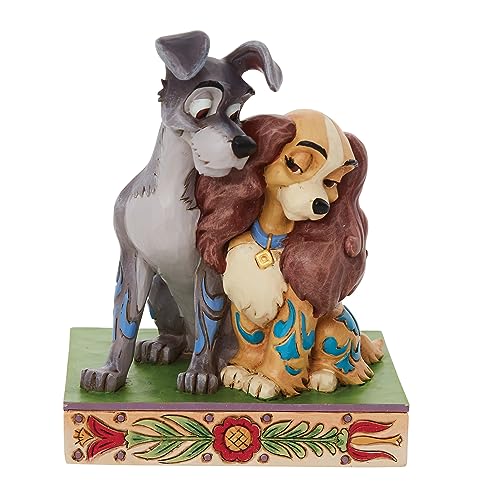 Enesco Disney Traditions by Jim Shore Lady and The Tramp Love Figurine, 4.5 Inch, Multicolor
