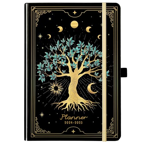 Planner 2024-2025 - Academic Planner from July 2024 -June 2025, Weekly Monthly Planner with Elastic Closure, Calendar Planner with Thick Paper, 5.5’‘ x 8.4’‘