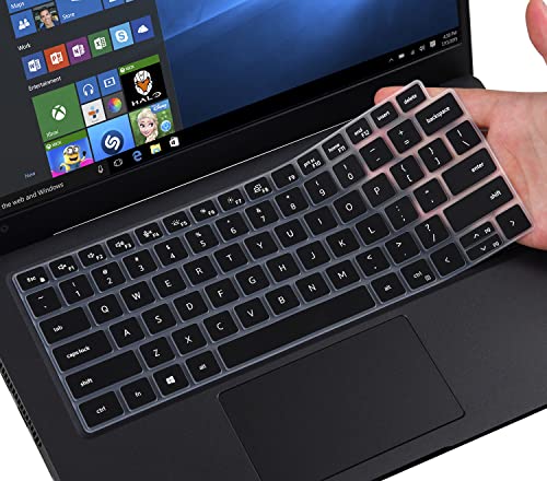Keyboard Cover for Dell Latitude 5440 5420 5430 5431 14', Latitude 7410 7420 7430 7440 14', Dell Latitude 7520 15.6', Dell Latitude 9000 9420 9430 9510 9520 Keyboard Protective Skin, Black
