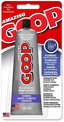 Plumber's Goop Adhesive and Sealant 3.7 Oz Clear