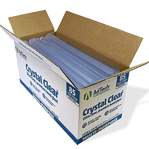 AdTech Hot Glue Sticks 10' Full Size, Clear, 85 Sticks