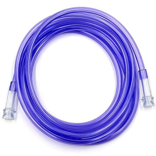ResOne 50Ft Oxygen Supply Tubing, Crush Resistant, Standard Connectors for Nasal Cannulas, Cannula Nasal Tubing, Oxygen Concentrator - Purple