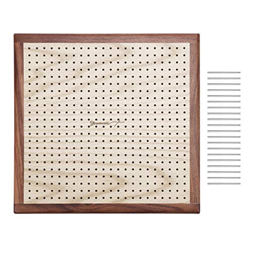 Yarn Mania - Premium Blocking Boards for Knitting with Grids - Handcrafted Wood Crochet Blocking Board (13 inches)