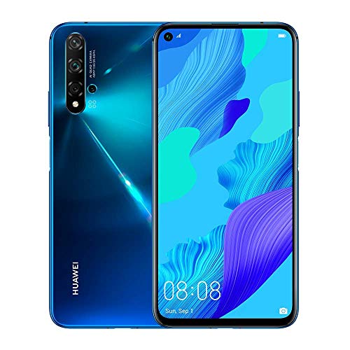 Huawei Nova 5T (128GB, 8GB) 6.26' LCD, Kirin 980, 48MP Quad Camera | GSM Unlocked (Not for CDMA) | (Renewed) (Crush Blue)
