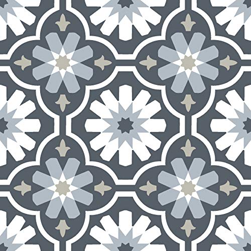 FloorPops FP2944 Sevilla Peel & Stick Floor Tiles, Multicolor