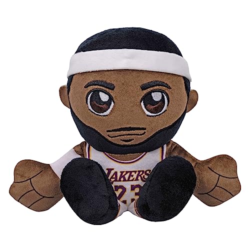 Bleacher Creatures Los Angeles Lakers Lebron James 8' NBA Kuricha Sitting Plush - Soft Chibi Inspired NBA Superstar
