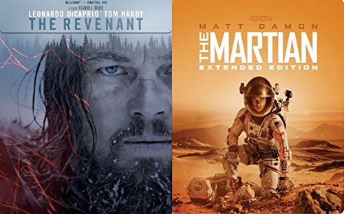 Adventure Alone Steelbook Blu Ray double Feature Sci-Fi The Martian Matt Damon + Revenant Leonardo DiCaprio Movie Set