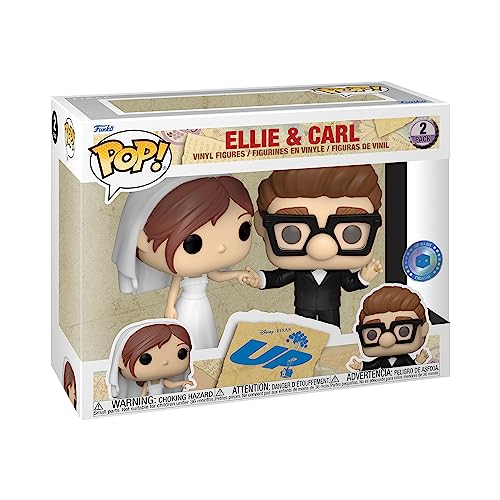 Funko POP! Disney: up - 2 Pack Wedding Carl & Ellie - Amazon Exclusive - Collectable Vinyl Figure - Gift Idea - Official Merchandise - Toys for Kids & Adults - Movies Fans