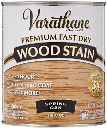 Rust-Oleum 1 qt Brands 262004 Spring Oak Varathane Fast Dry Wood Stain
