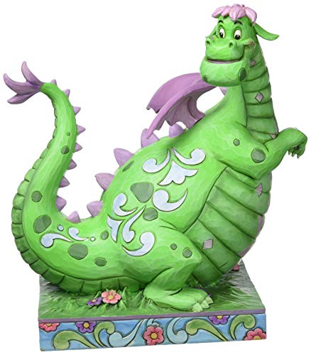 Enesco Disney Traditions by Jim Shore “Pete’s Dragon” 40th Anniversary Elliot Stone Resin Figurine, 9”, Green