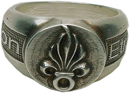 mk-art Germania-Militaria Ring Legion Etrangere French Foreign Legion with Interior Engraving Legio Patria Nostra