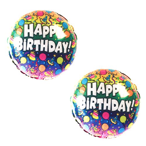 Neva Nude Freaking Awesome Happy Birthday Nipztix Pasties Nipple Covers for Festivals, Raves, Parties, Lingerie and More, Medical Grade Adhesive, Waterproof and Sweatproof, Made in USA