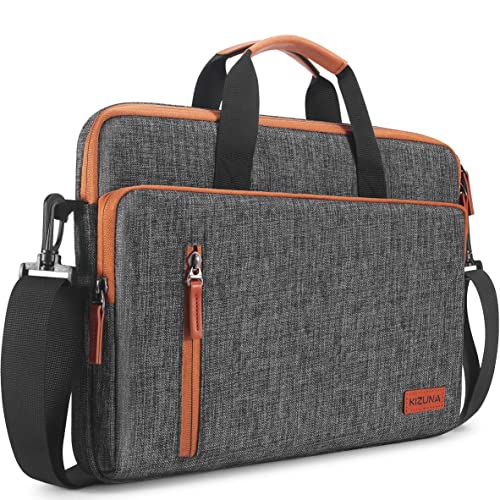 KIZUNA Laptop Bag Case 17 Inch Computer Shoulder Sleeve Briefcase For LG gram 17 2022 /Dell G7/17.3' Lenovo Legion 5 / 5i / IdeaPad L340/HP Gaming Pavilion 17/ENVY Laptop 17,Brown