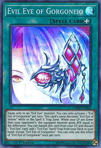 Yu-Gi-Oh! - Evil Eye of Gorgoneio - CHIM-EN062 - Super Rare - 1st Edition - Chaos Impact
