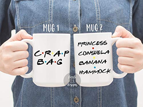 Crap Bag Princess Consuela Banana Hammock - Ceramic Coffee Mug Set Of 2 White 15 Oz