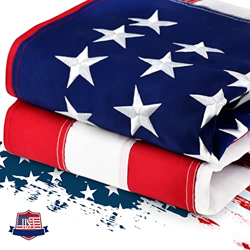 100% Made in USA American Flags 3x5 Ft Outside,American Flag Outdoor Heavy Duty,Us Flag 3x5 Longest Lasting Usa Flag, Built For Outdoor Use,(100% In Usa)