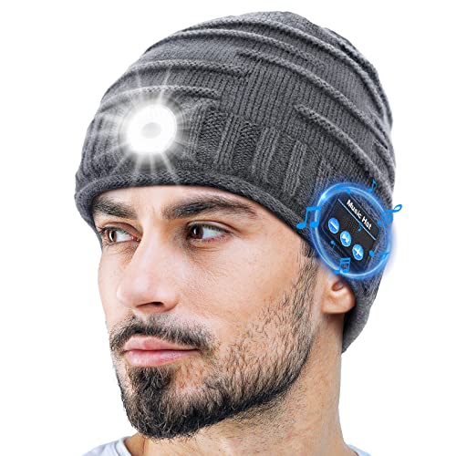 ZOOI Stocking Stuffers Gifts for Men, Bluetooth Beanie Hat Mens Gifts for Christmas Unique, Tools Cool Gadgets for Men Gifts