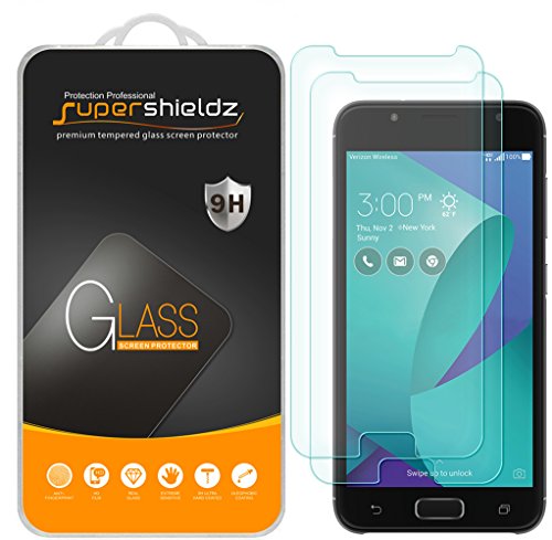 Supershieldz (2 Pack) Designed for Asus (ZenFone V Live) Tempered Glass Screen Protector, Anti Scratch, Bubble Free