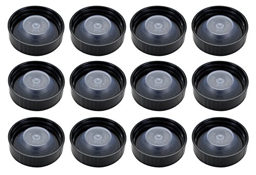 38mm Poly Seal Screw Caps (fits most 1/2 & 1 gallon jugs) [Bag of 12]