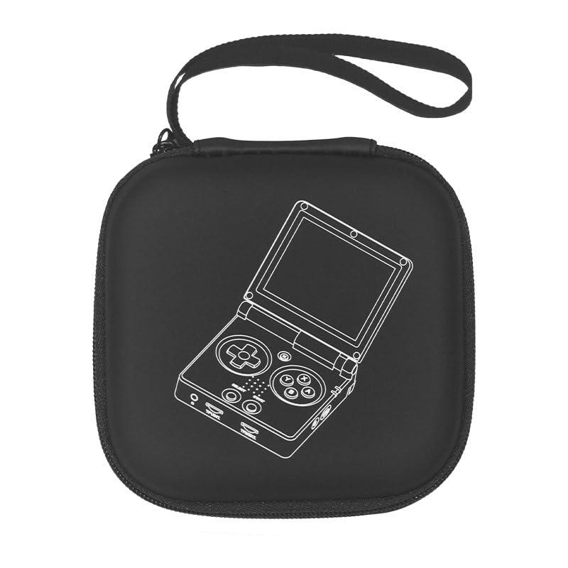 Carrying Case for ANBERNIC RG35XXSP Handheld Game Console Case Protective Case Anti-drop Travel Storage Bag Shockproof Portable Organizer Bag Handbag with Mesh Pockets