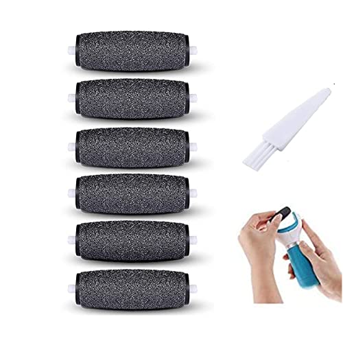 6 Extra Coarse Replacement Roller Refill Heads for Amope Pedi Perfect Electronic Foot File with Diamond Crystals