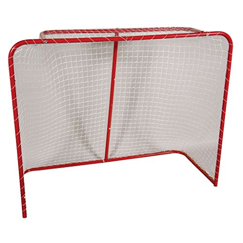 Franklin Sports Youth Street Hockey Net - Indoor + Outdoor Steel Hockey Goal for Kids Roller + Street Hockey - Portable Junior Goal - 54'