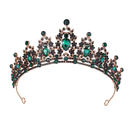 Kamirola - Queen Crowns and Tiaras Princess Crowns for Women and Girls Crystal Headbands for Bridal, Gothic Halloween Costumes for Women Prom Halloween Accessories