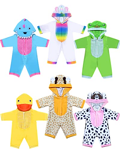 Doll Clothes,12 inch Baby Doll Clothes[6 Sets Animal Styling ] for 10 inch Dolls /11 inch Baby Dolls/ 12 inch Baby Dolls (12 inch)…
