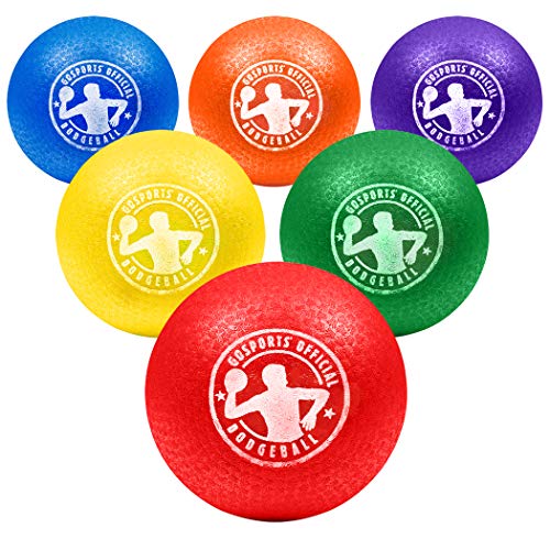 GoSports Inflatable Dodgeball - No Sting Balls - Includes Ball Pump & Mesh Bag
