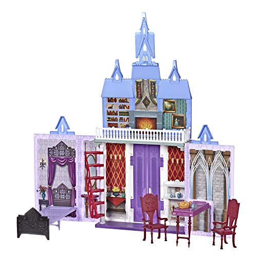 Disney Frozen Fold and Go Arendelle Castle Playset Inspired 2 Movie, Portable Play - Toy for Kids Ages 3 and up