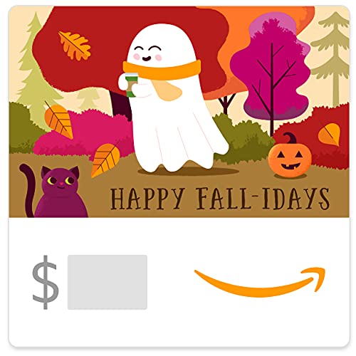 Amazon eGift Card - Halloween Ghost and Coffee