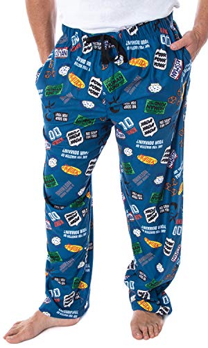 Seinfeld TV Series Men's Show Themed Designs Allover Pattern Adult Sleep Pajama Pants (XL)