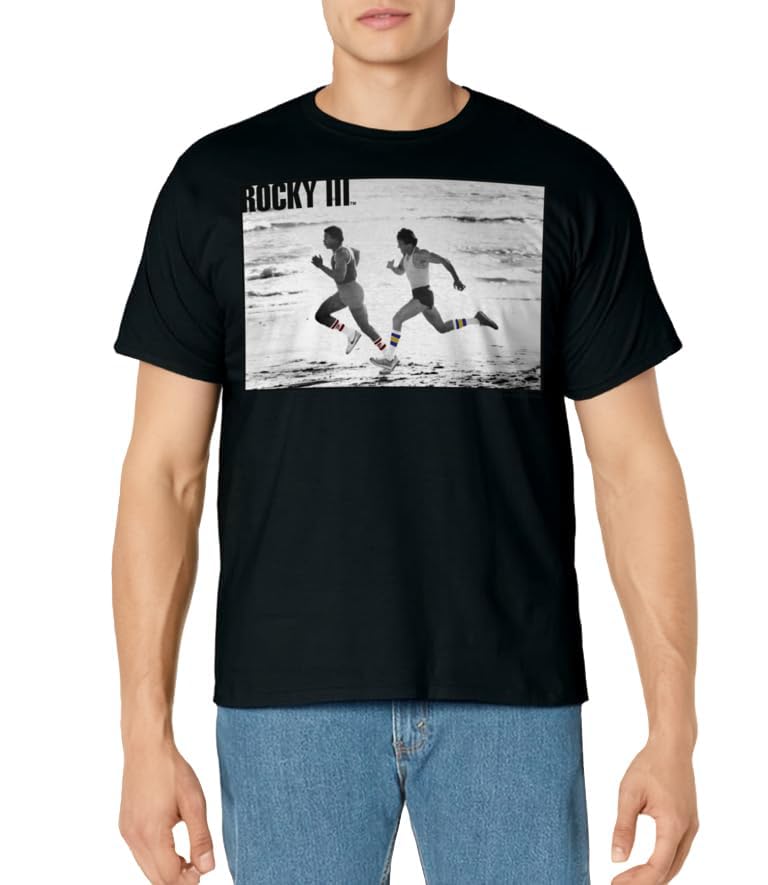 Rocky 3 Apollo Creed Racing Rocky On the Beach Poster T-Shirt