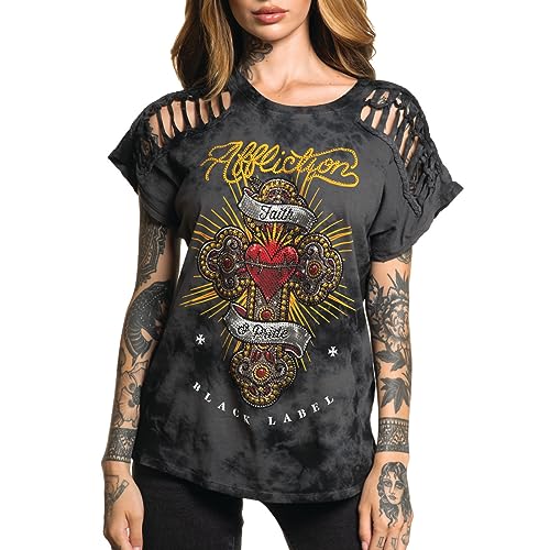 Affliction Women's Altar of God Short Sleeve Tee
