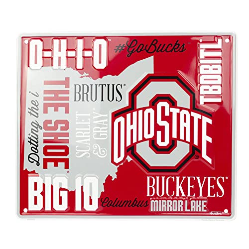 Hangtime Ohio State University - Ohio Buckeyes 12 x 14 inch Fan Cloud Sign
