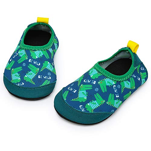 Apolter Baby Boys and Girls Swim Water Shoes Barefoot Aqua Socks Non-Slip for Beach Pool Toddler Kids