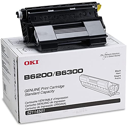 Okidata 52114501 Print Cartridge for B6200/B6300 Series Laser Printer, 11000 Page Yield, Black