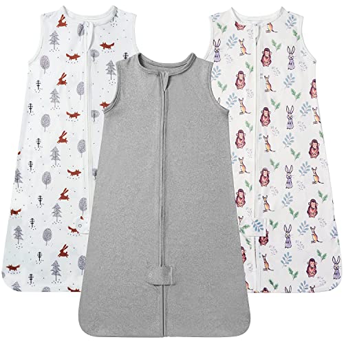 TotAha Sleep Sack 12-18-24 Months 3 Pack, Buttery Soft, Safe Wearable Blanket Baby Sleeping Bag for Baby with 2-way Zipper