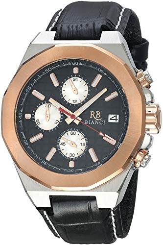 ROBERTO BIANCI WATCHES Men's RB0134 Fratelli Analog Display Quartz Black Watch