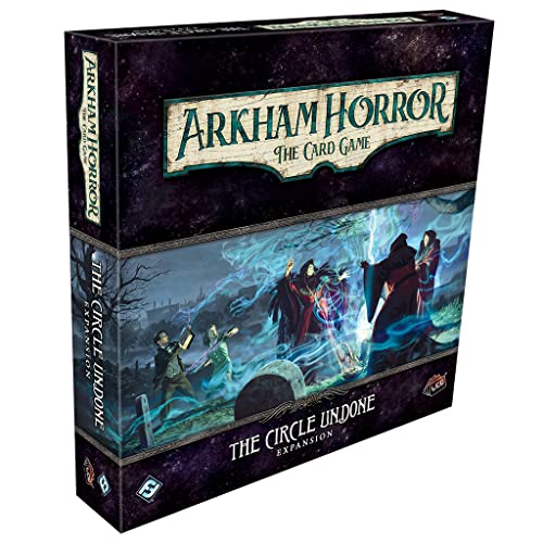 Arkham Horror The Card Game The Circle Undone Deluxe Expansion - Unveil Dark Mysteries! Cooperative Living Card Game, Ages 14+, 1-4 Players, 1-2 Hour Playtime, Made by Fantasy Flight Games