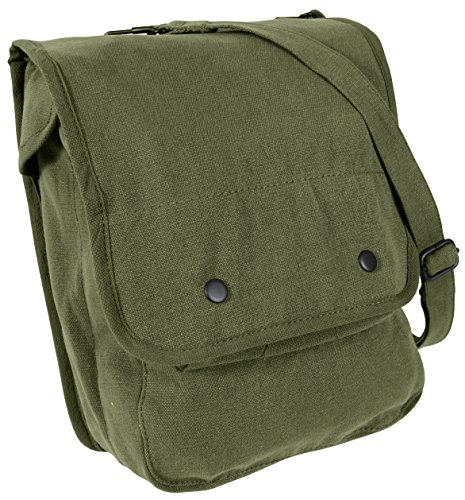 Olive Drab Canvas Map Case Shoulder Bag