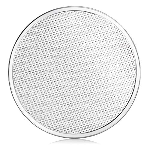 New Star Foodservice 50677 Restaurant-Grade Aluminum Pizza Baking Screen, Seamless, 12-Inch