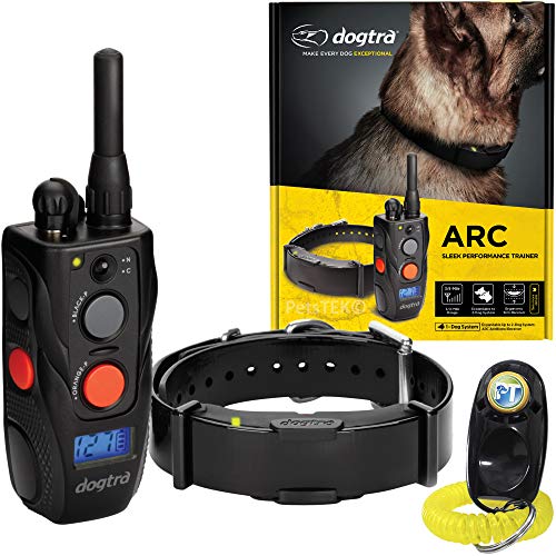 Dogtra ARC Remote Training E-Collar - 3/4 Mile Range - Static Stimulation, Vibration, Audible Tone, Waterproof, Rechargeable, Expandable Dog Training Collar with Remote for Small, Medium, Large Dogs