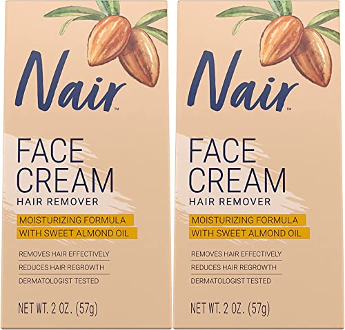 Nair Hair Remover Face Cream, 2 Oz, Pack of 2