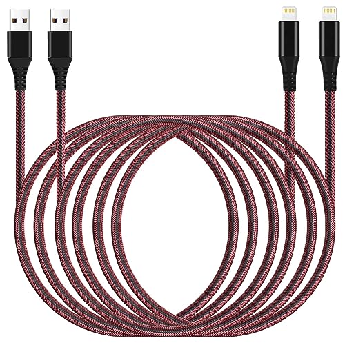 Long iPhone Charger Cable 10 Ft Lightning for Apple Charging Cord 10ft for iPhone 14/13/12/11 Pro/X/Xs Max/XR/8 Plus/7/6/5/SE,for IPad USB Charge Wire 10 Foot 2Pack