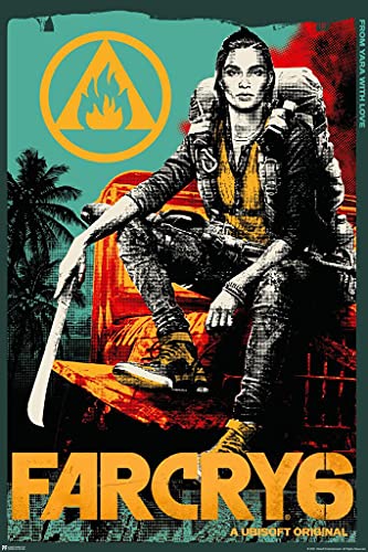 Far Cry 6 Dani Female Character Video Game Gaming Gamer Far Cry Merchandise Collectibles Collectors Edition Far Cry Merch Far Cry 6 Poster Far Cry Game Thick Paper Sign Print Picture 8x12